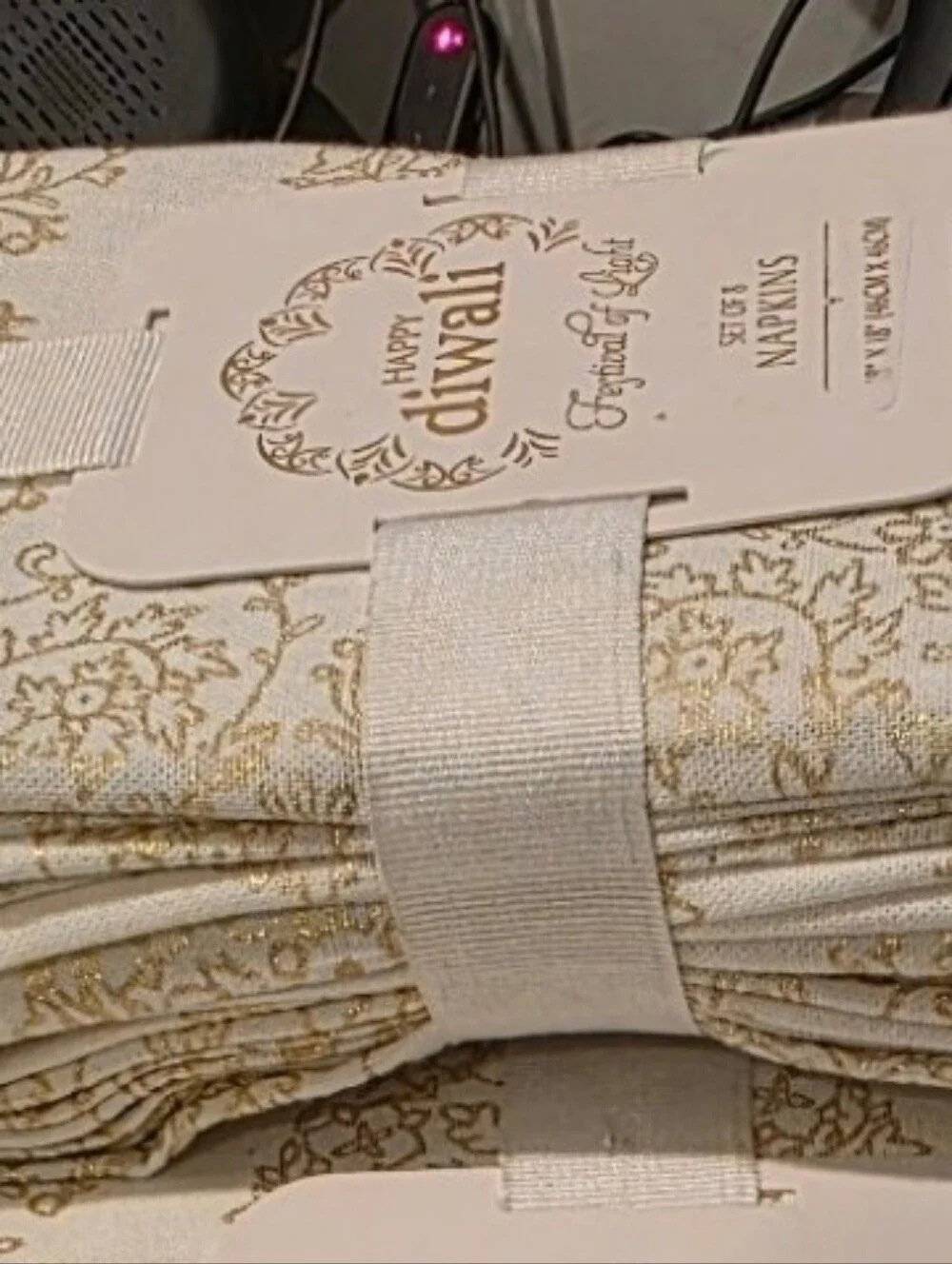 HAPPY DIWALI TABLE CLOTH AND NAPKIN SET